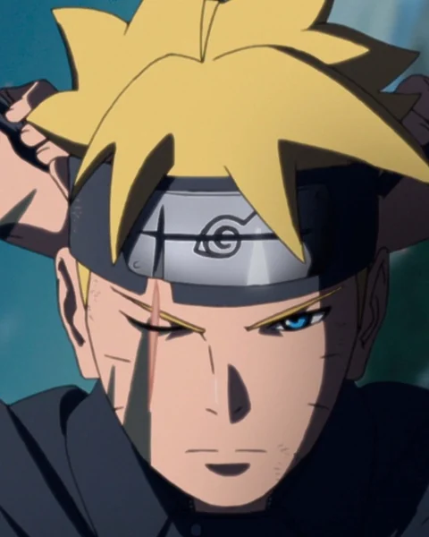 A blond boy tightens a forehead protector, with both hands raised behind his head.
