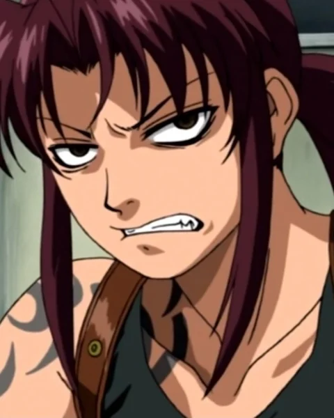 A brown-haired woman with an arm tattoo leans forward with an angry expression.